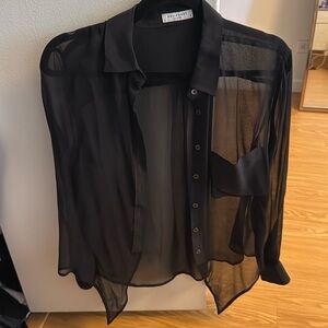 Equipment femme silk see through button down